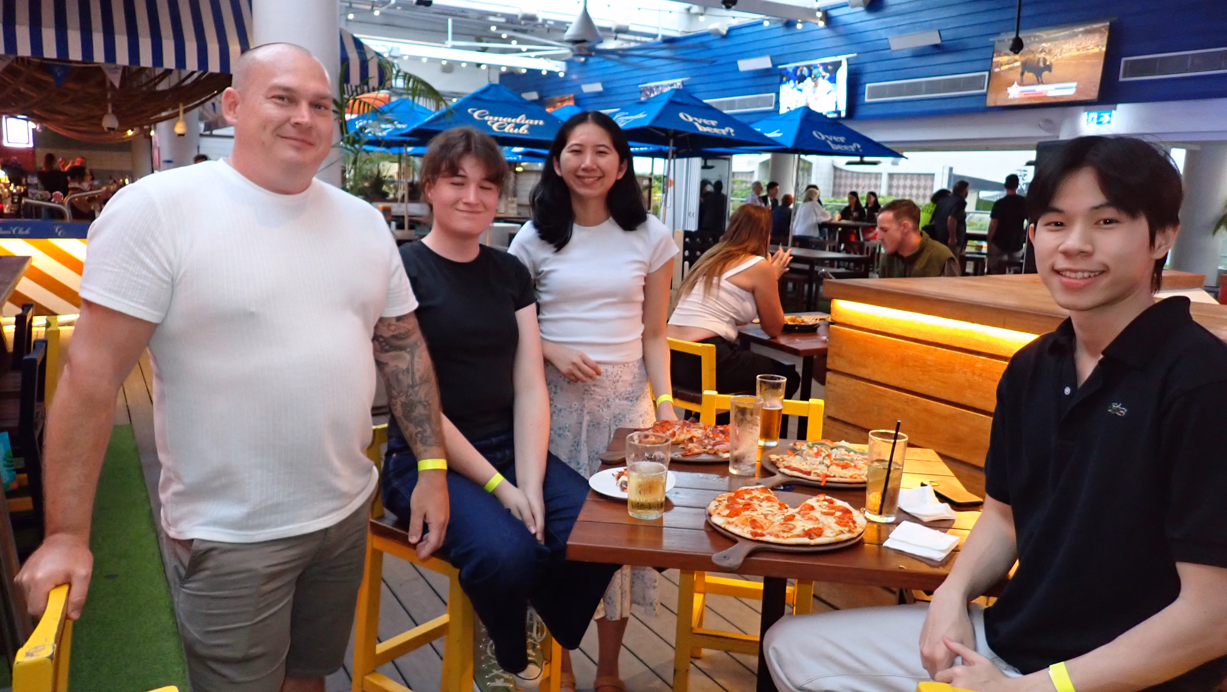 Dinner at the beergarden