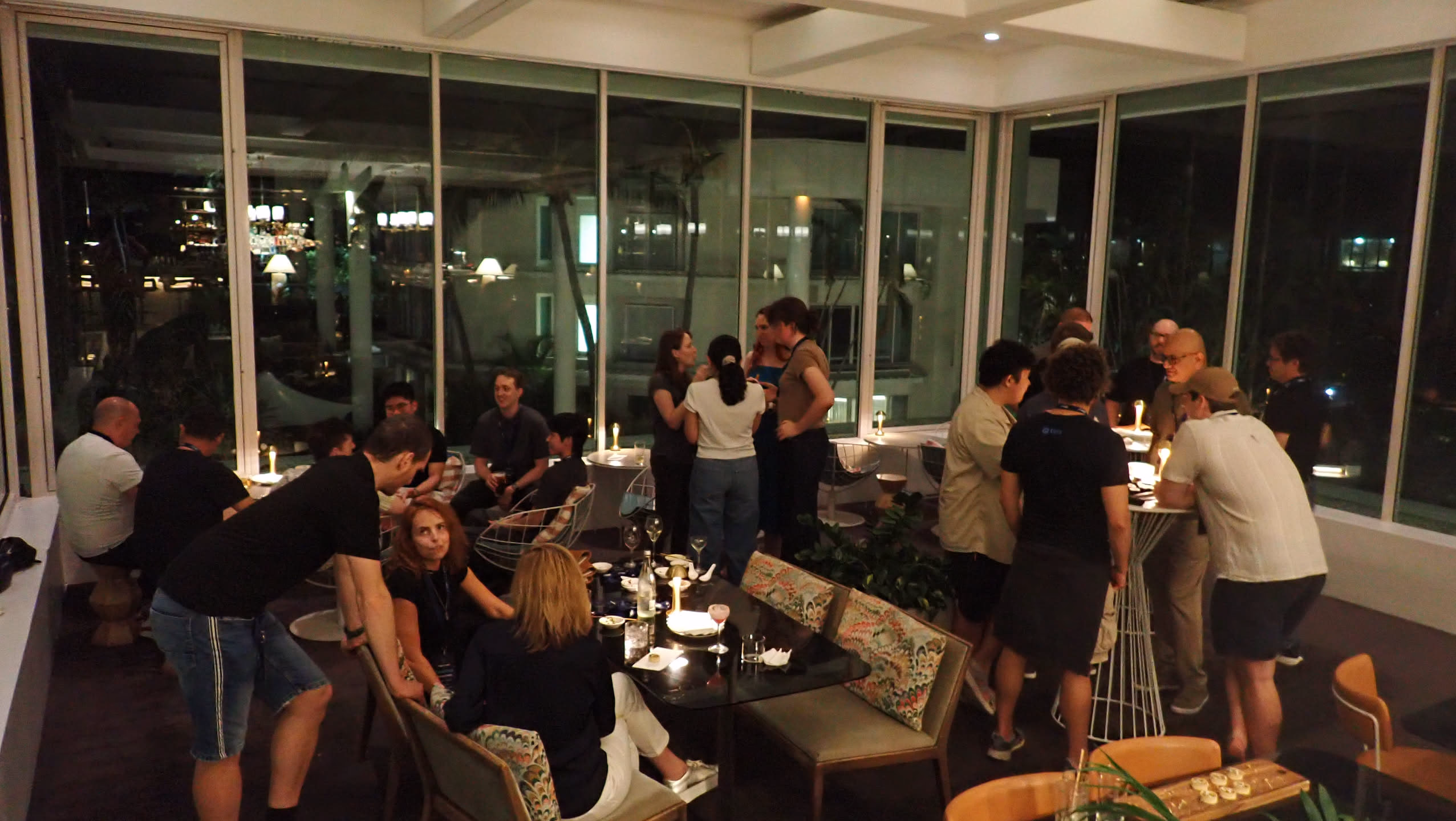 Reception at kickoff